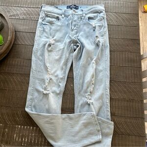 Hollister Mens Super Skinny Advanced Stretch Jeans 31 x 32 Distressed